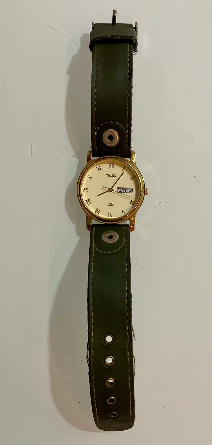 My Great-Grandfather's Watch That Still Works Perfectly Well. My Grandfather Wore It After He Died, And I Wear It Because I Miss My Late Grandfather