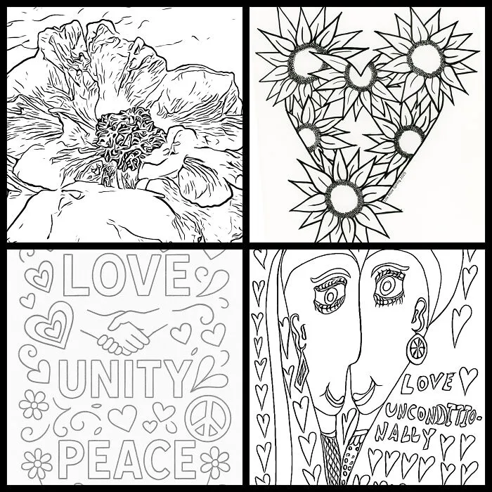 40 Artists That United In Creative Solidarity With Pflag Rockland By Creating Coloring Pages