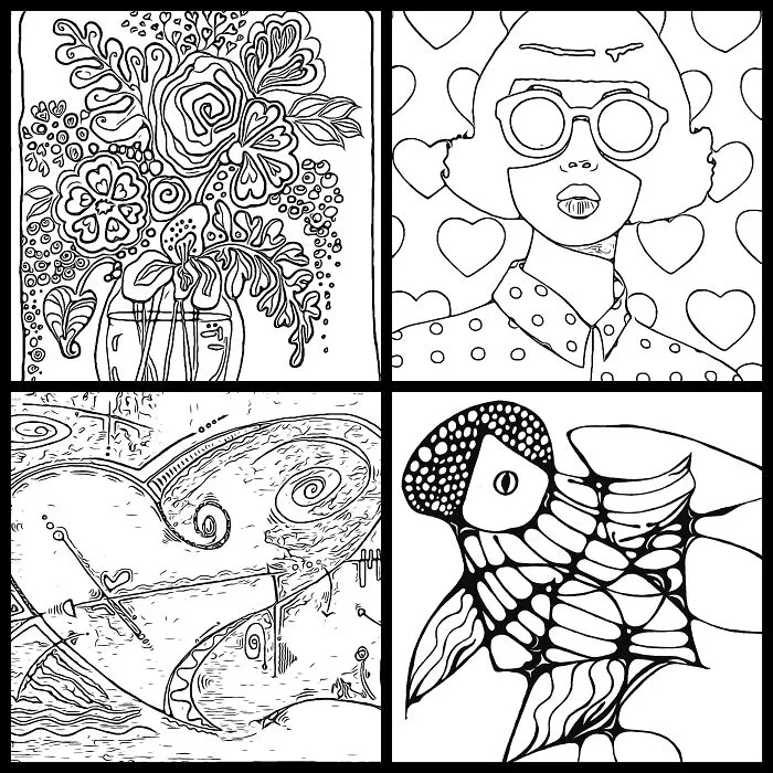 40 Artists That United In Creative Solidarity With Pflag Rockland By Creating Coloring Pages
