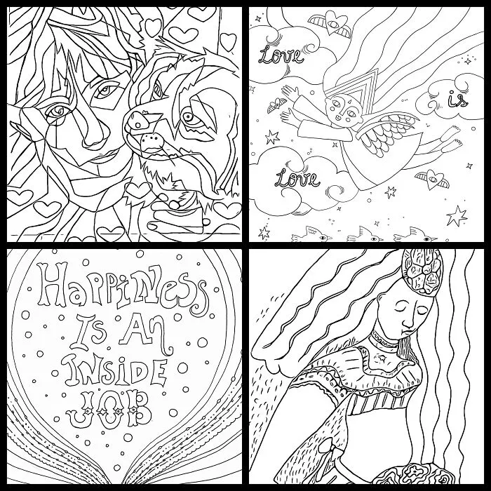 40 Artists That United In Creative Solidarity With Pflag Rockland By Creating Coloring Pages
