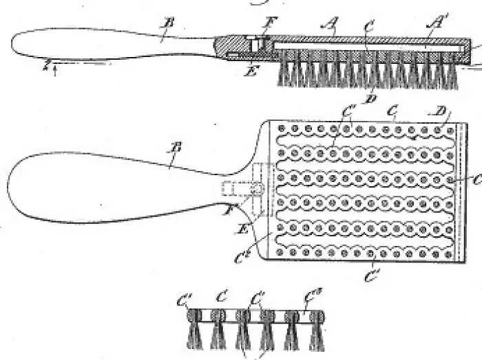 Hair Brush With Synthetic Bristles
