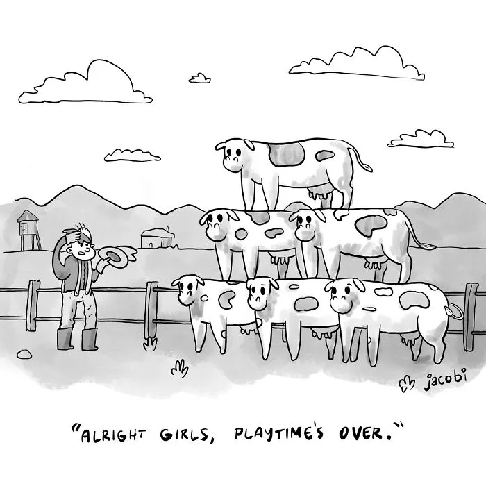 30 Quirky One-Panel Comics By Jacob Breckenridge For Anyone Who Likes Their Humor A Little Offbeat