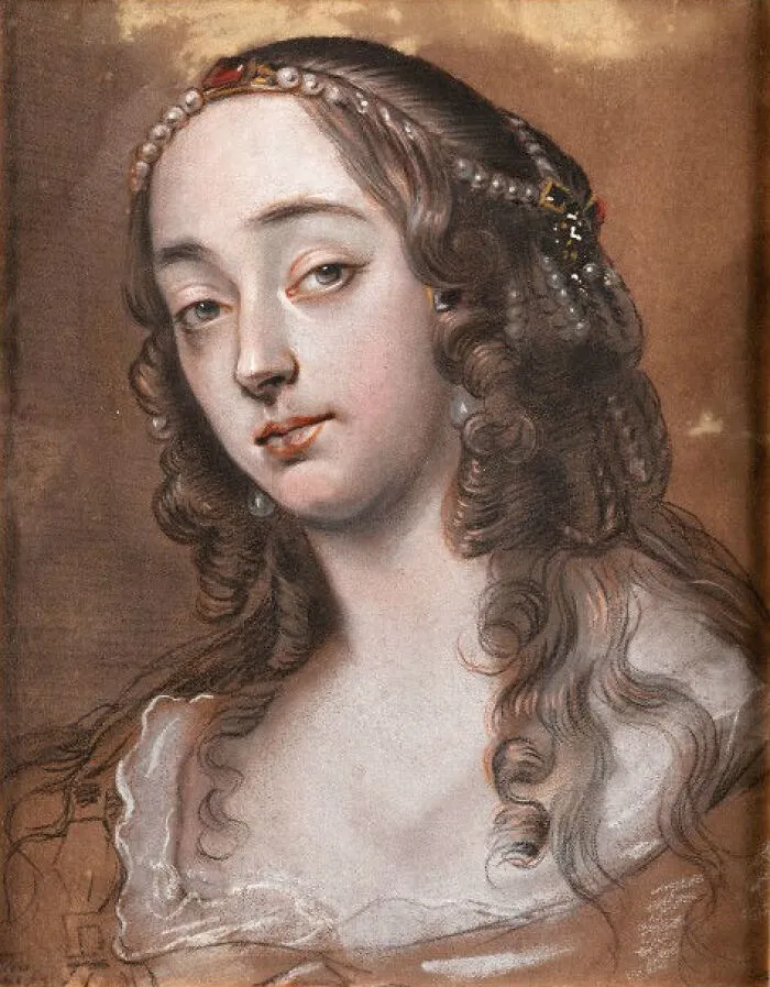Portrait of a young woman from history, showcasing the charm and elegance of famous good looking historical figures.