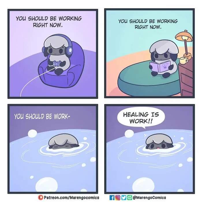 These 18 Wholesome Comics Might Help You Feel Seen If You're Struggling, By Marengo Comics (New Pics)
