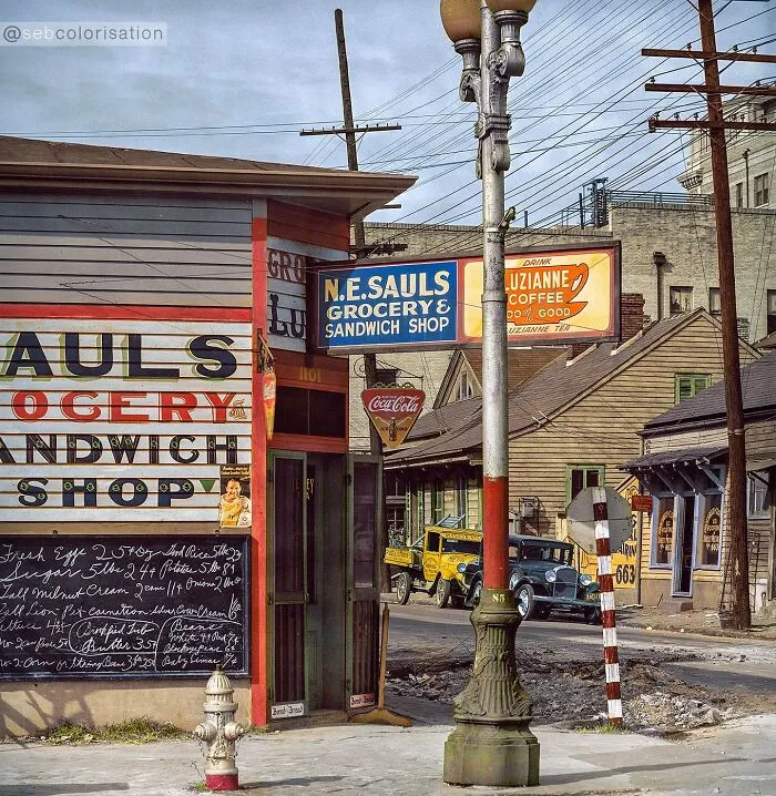 New Orleans Sandwich Shop. Orleans Parish, Louisiana. Photographed By Walker Evans In January 1936