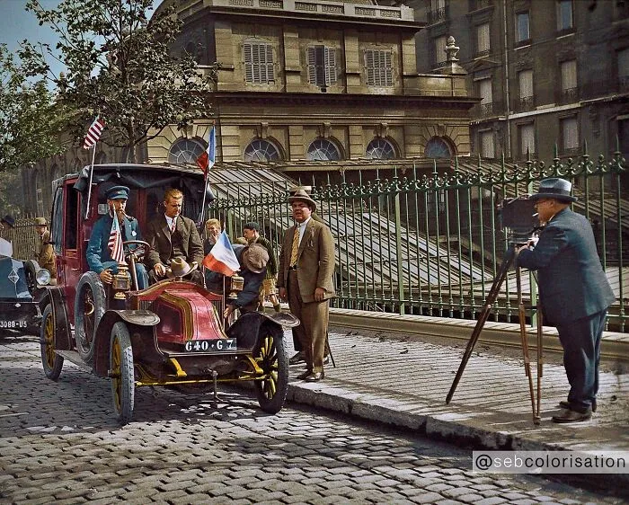 Taxi Of The Marne. Commemoration Of The First Marne Battle Of 1915, Ten Years Later, Paris 1925
