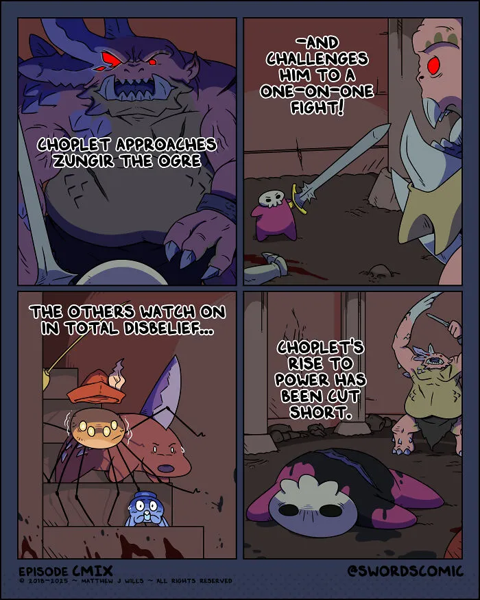 A Dungeon Monster Named Choplet Is The New Star Of My Comic, And He’s Way Braver Than You Think