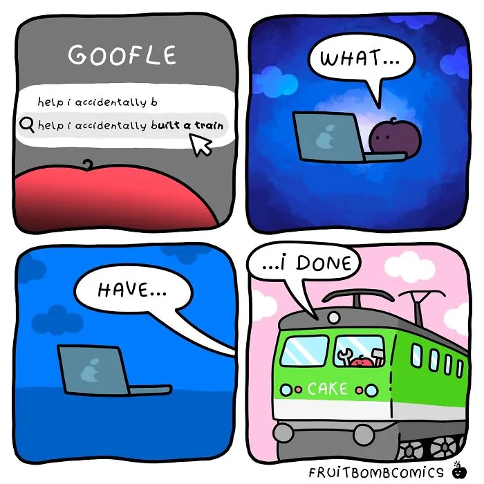 30 Fruit Comics That Mix Humor, Sass, And Relatable Daily Struggles, By This Artist (New Pics)
