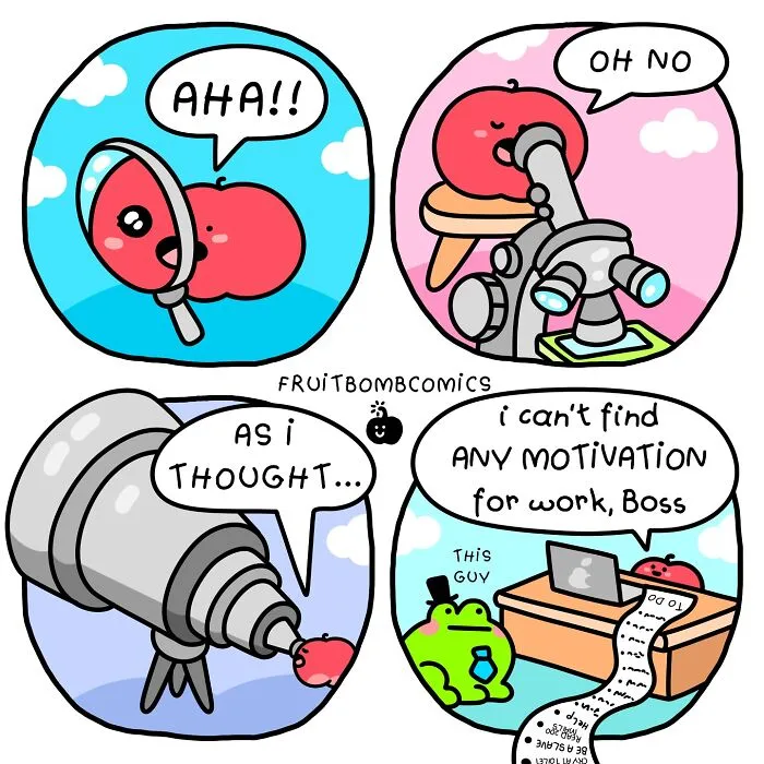 30 Fruit Comics That Mix Humor, Sass, And Relatable Daily Struggles, By This Artist (New Pics)