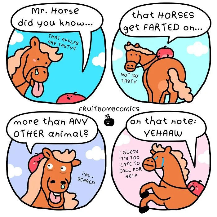 30 Fruit Comics That Mix Humor, Sass, And Relatable Daily Struggles, By This Artist (New Pics)