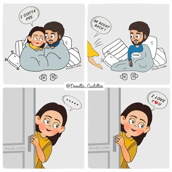 33 Cozy Little Comics About Relationships, By Doodle Cuddles