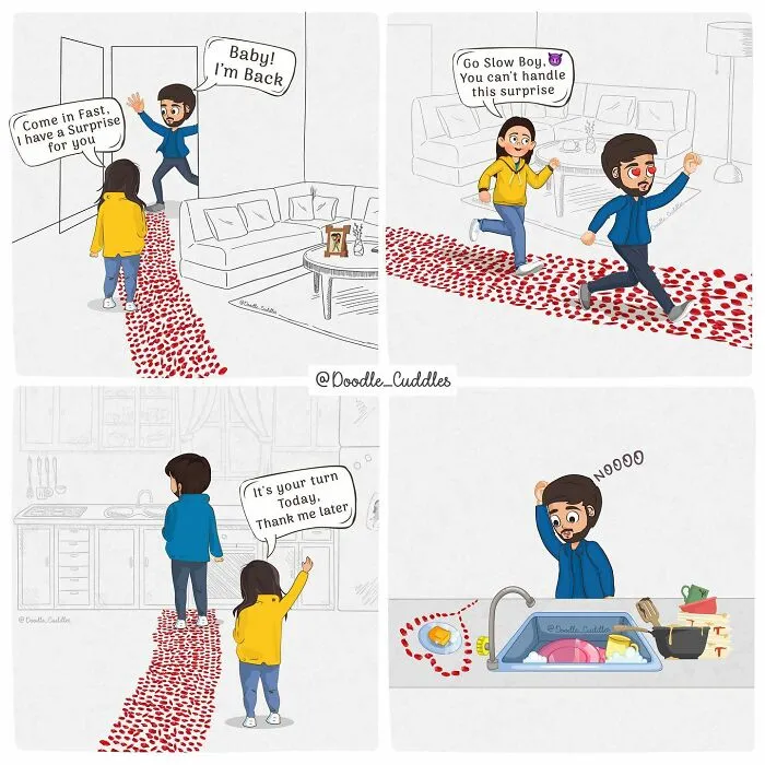 33 Cozy Little Comics About Relationships, By Doodle Cuddles