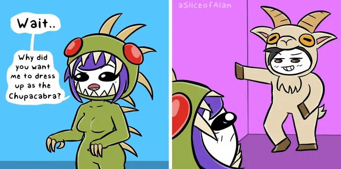 "A Slice Of Alan": 30 Chaotic Comics Mixed With Adult Humor Created By This Artist (New Pics)