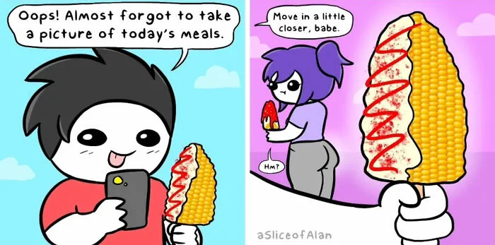 "A Slice Of Alan": 30 Chaotic Comics Mixed With Adult Humor Created By This Artist (New Pics)