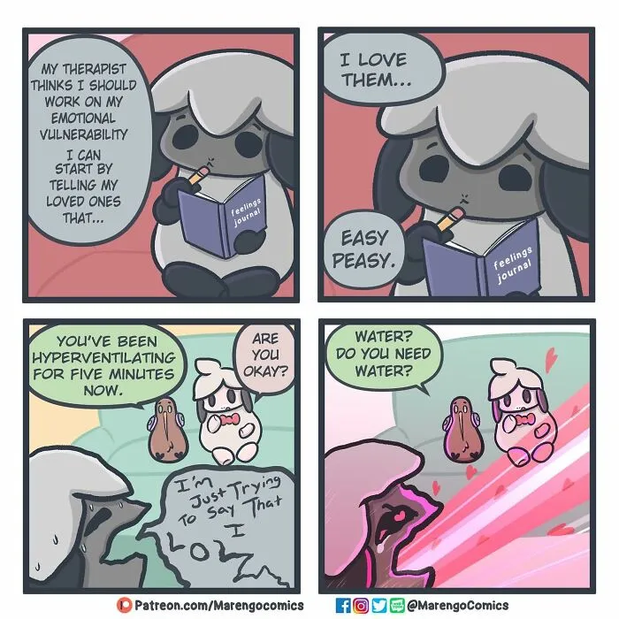 These 18 Wholesome Comics Might Help You Feel Seen If You're Struggling, By Marengo Comics (New Pics)