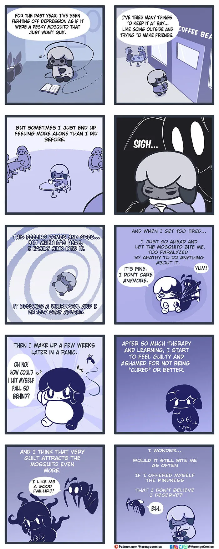 These 18 Wholesome Comics Might Help You Feel Seen If You're Struggling, By Marengo Comics (New Pics)