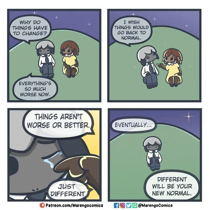 These 18 Wholesome Comics Might Help You Feel Seen If You're Struggling, By Marengo Comics (New Pics)