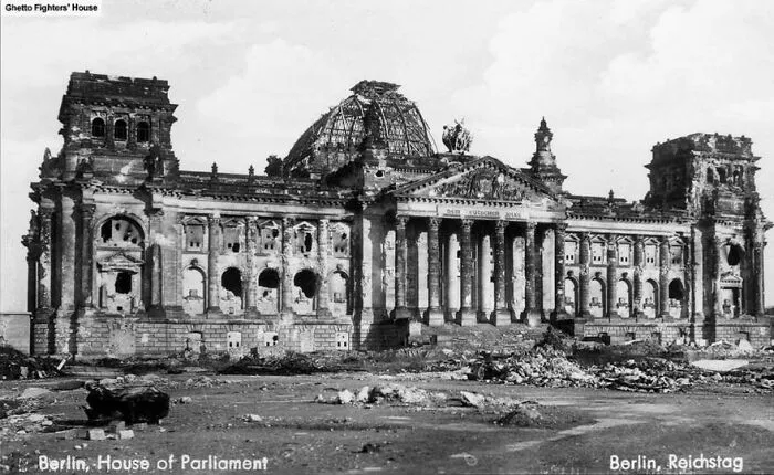 Reichstag, Berlin, 1945 And 2012