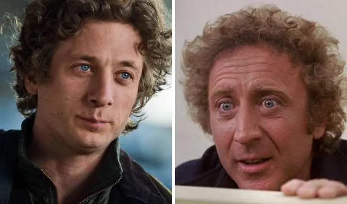 Jeremy Allen White y Gene Wilder