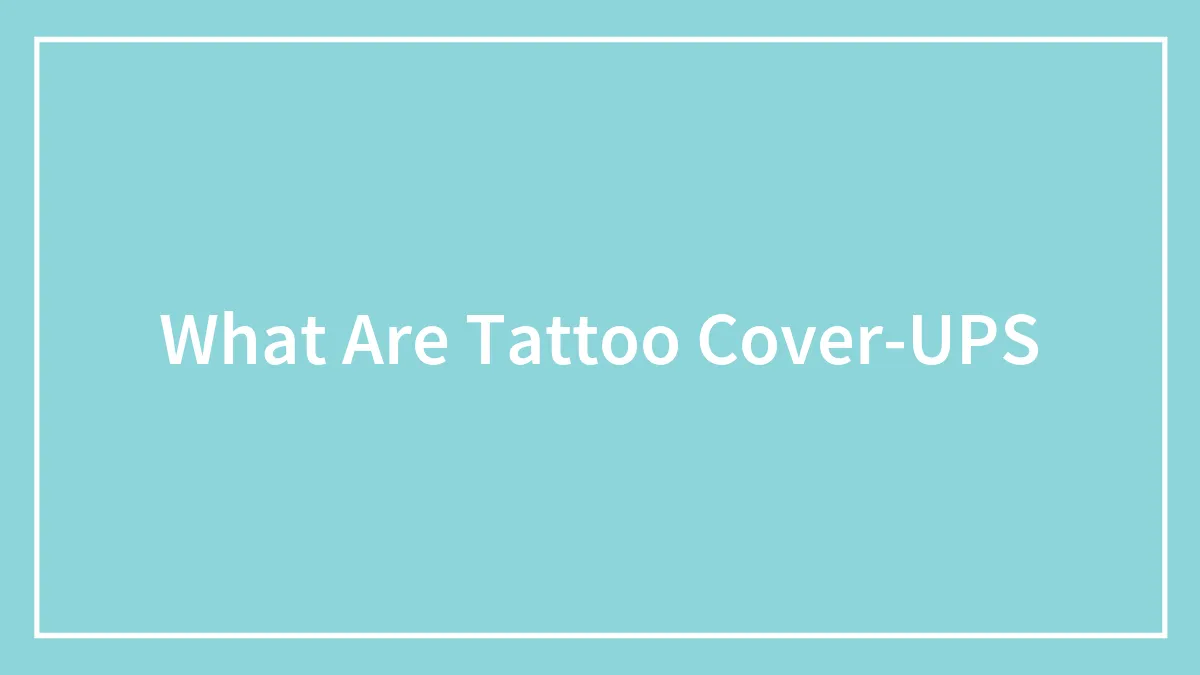 Hey Pandas, Have You Ever Had A Tattoo Covered Up? What Was The Story Behind It? (Closed)