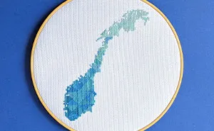 I Create Colorful Embroidered Maps, These Are My Top 40 Designs