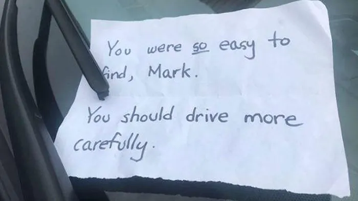 Portland Man Found His Tires Slashed, And This Note On His Car