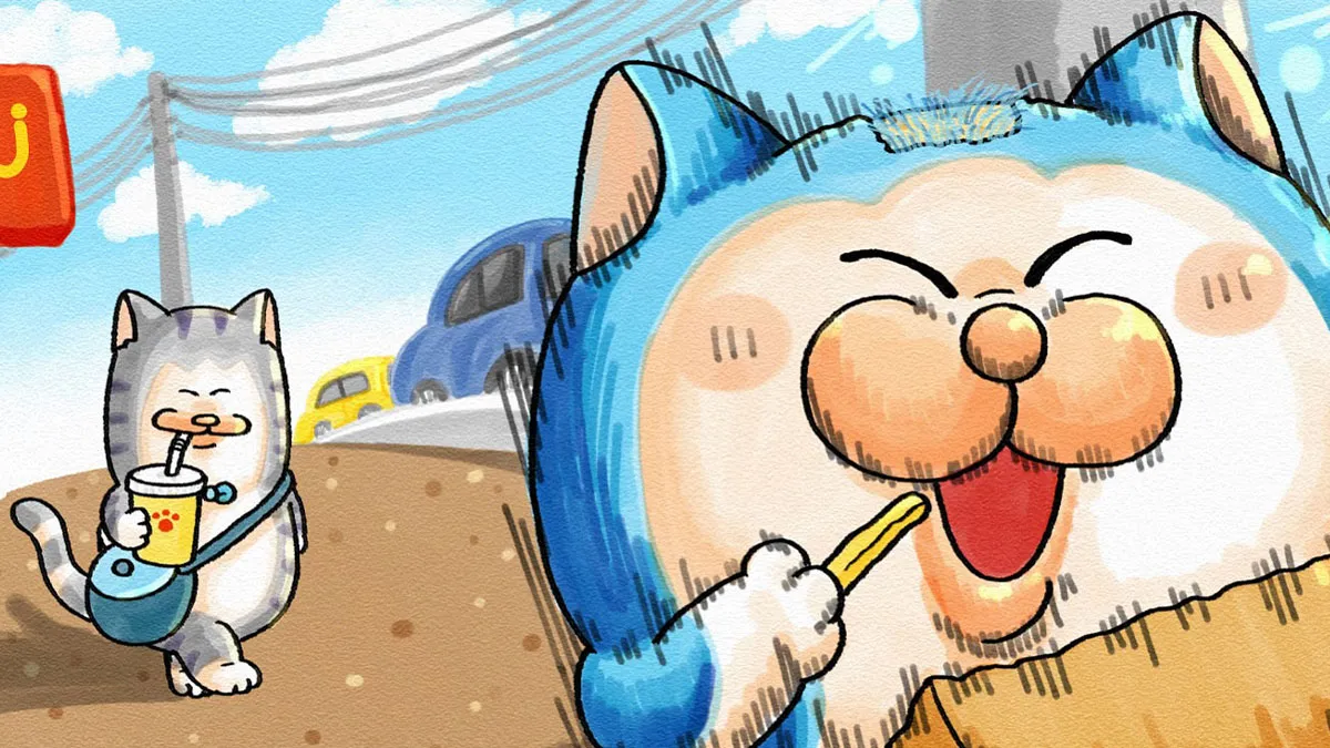 Japanese Artist Creates Adorable Comics About Two Goofy Cats That Might Brighten Your Day