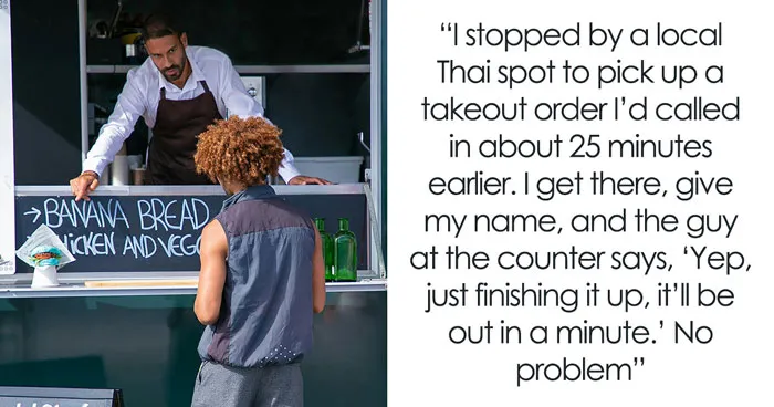 Entitled Mom Jumps Takeout Line, Tries Taking Stranger's Food, Justifies It By Saying It's For Family