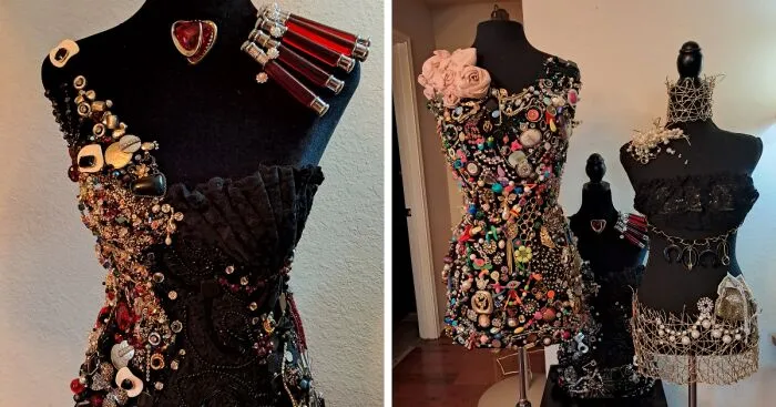 My Dresses That I Created Using Jewelry