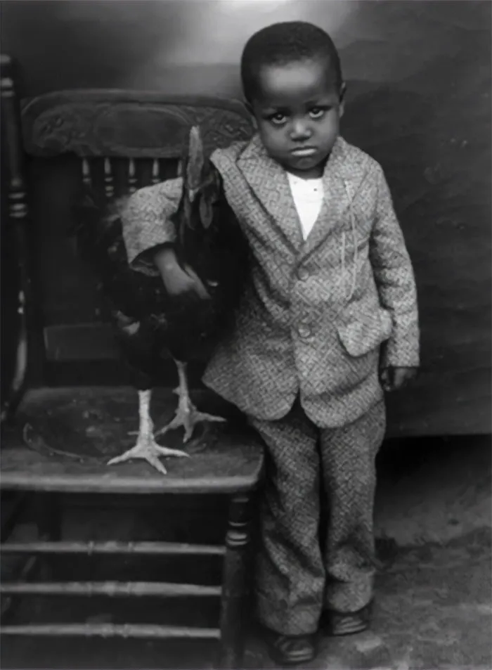 A Young Boy & His Rooster Friend, Columbia, South Carolina 1923