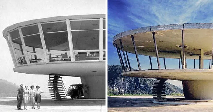 Abandoned Restaurant In Petrópolis, Brazil (1960's And 2013)
