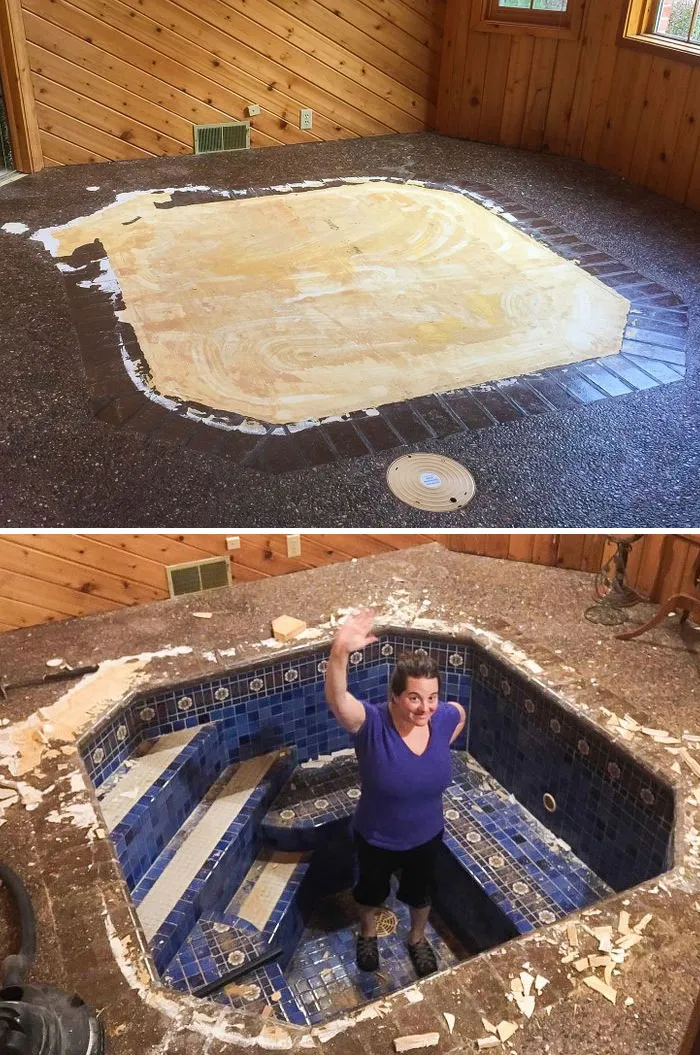 They Found The Old Bath Under Their Living Room