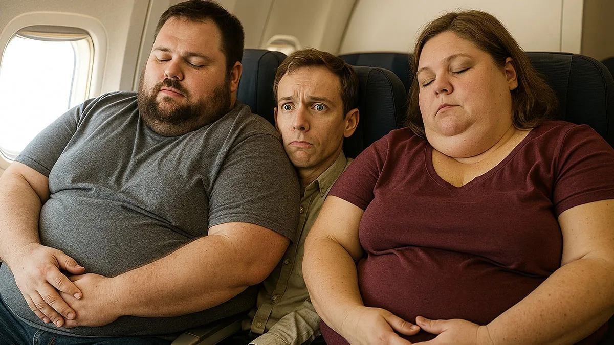 “Not My Problem”: United Passenger Refuses To Lift Armrest To Make Room For Obese Woman, She’s Livid