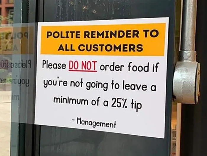 When "Optional" Tips Become Mandatory. Imagine Needing To Pay Extra To Receive Bad Service