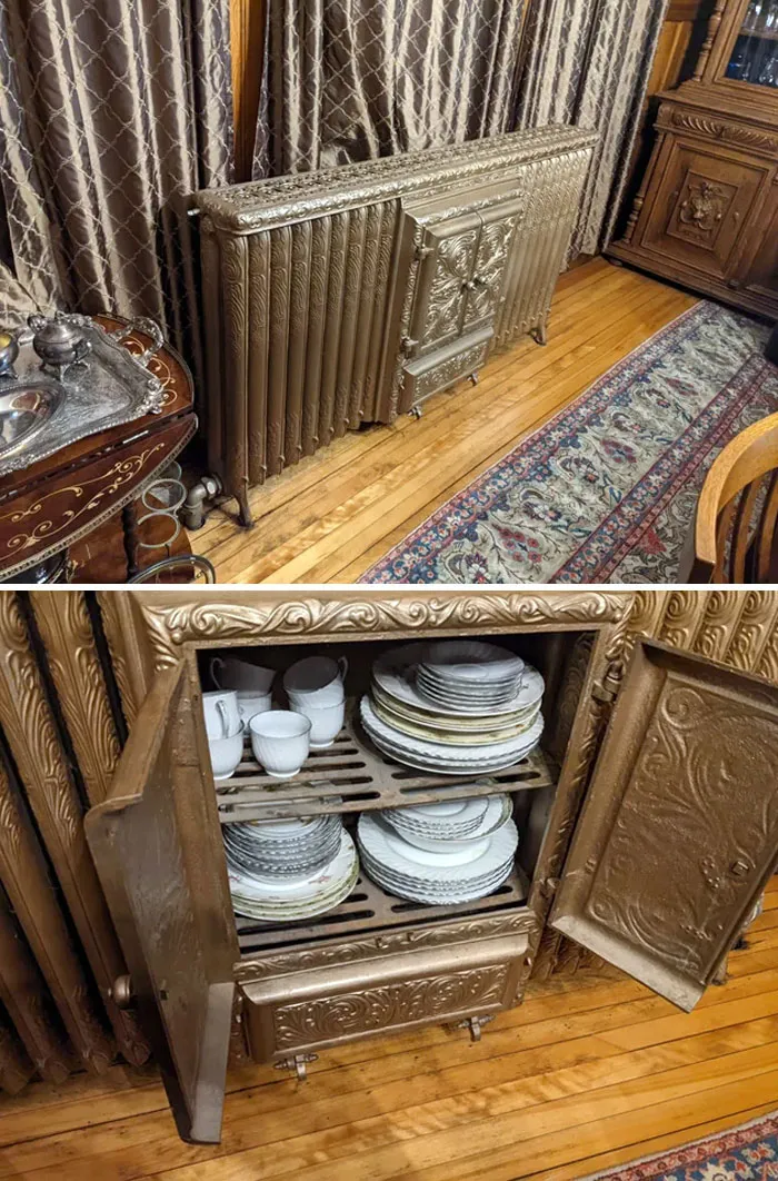 Plate Warmer Rediator In Our 1888 Home