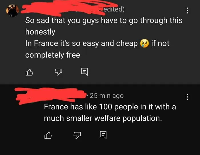 "France Has Like 100 People In It"