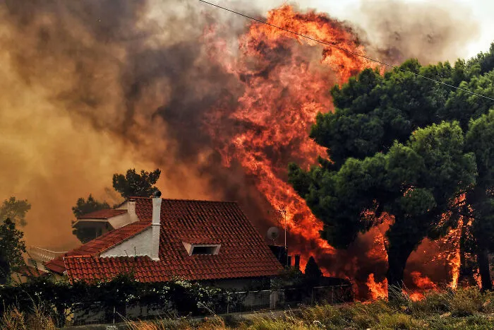 The 2021 Greek Wildfires