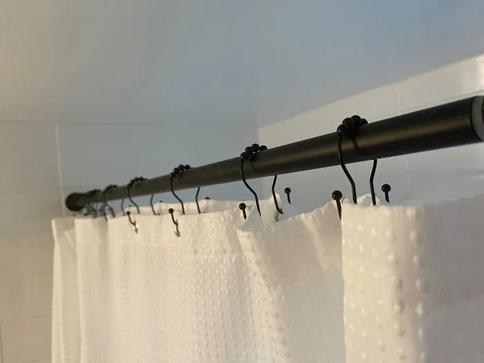 The Annual Dramatic Production Of Taking Down The Shower Liner For A Wash While Leaving The Nice Curtain Up Is Now A One-Step Move With <a Style="Display:inline;" Href="Https://Www.amazon.com/Goowin-Stainless-Rust-Resistant-Anti-Drop-Bathroom/Dp/B08722ndz9?ie=utf8&th=1&linkcode=ll1&tag=bpkoala-20&linkid=4c13311ccaed1f9912c573e5dc93fe0b&language=en_us&ref_=as_li_ss_tl" Target="_blank">  <span Style="Font: Inherit; Color: #d74b1f;"> Double Sided Shower Curtain Hooks </Span>