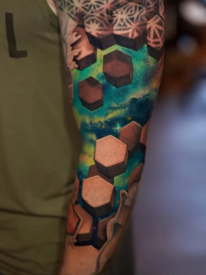 37 Surreal Tattoos That Turn Skin Into Optical Illusions (New Pics)