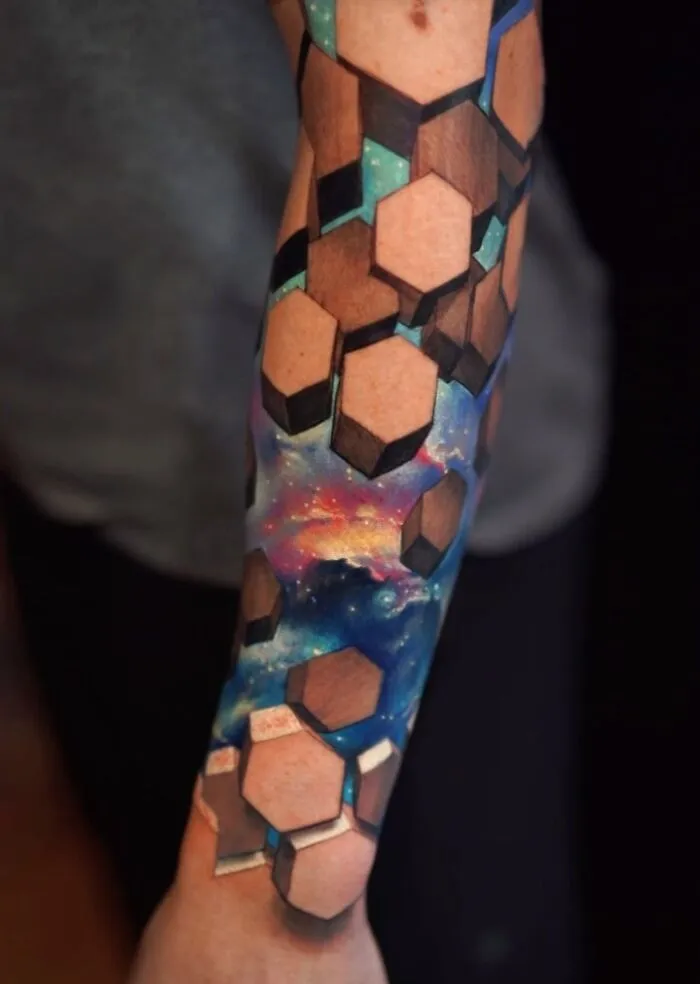 37 Surreal Tattoos That Turn Skin Into Optical Illusions (New Pics)