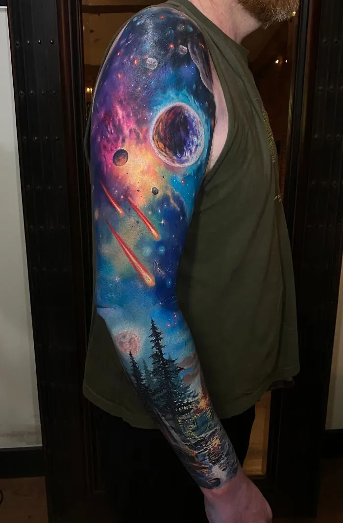 37 Surreal Tattoos That Turn Skin Into Optical Illusions (New Pics)