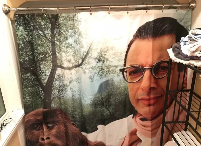 I Let My Boyfriend Choose A Shower Curtain And Now We Have This