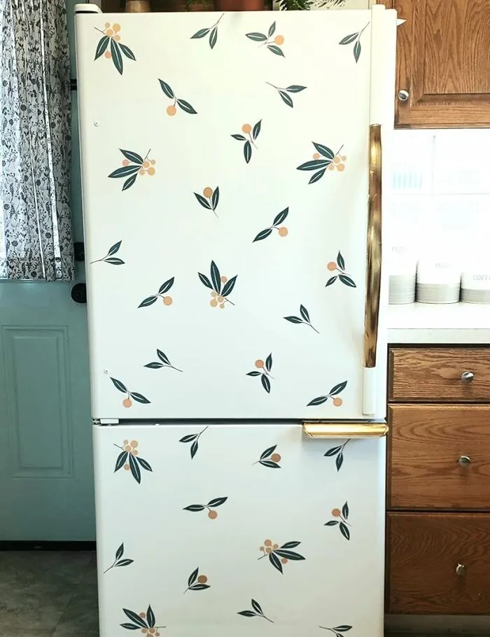 Your Landlord Said No To Painting The Walls, But They Never Said Anything About Giving Your Boring White Fridge A Citrusy Glow-Up With <a Style="Display:inline;" Href="Https://Www.amazon.com/Toarti-Tangerines-Sticker-Bedroom-Decoration/Dp/B07s7gvrvc?ie=utf8&linkcode=ll1&tag=bpfig-20&linkid=ce0009c4a3f986493fd6e23d7d03ff62&language=en_us&ref_=as_li_ss_tl" Target="_blank">    <span Style="Font: Inherit; Color: #d74b1f;"> Tangerine Fridge Stickers</Span>