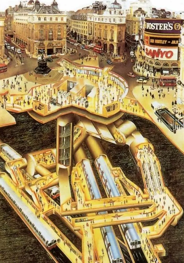 Love A Revealing Cut-Away!  (From A London Transport Museum Poster By Gavin Dunn)