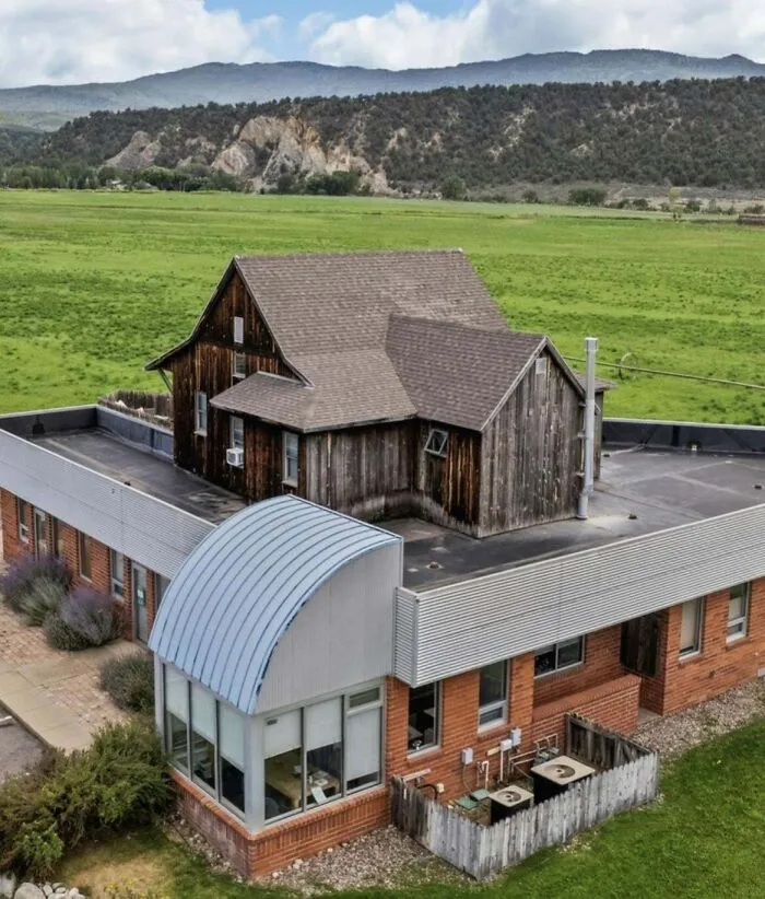 House On A Commercial Building