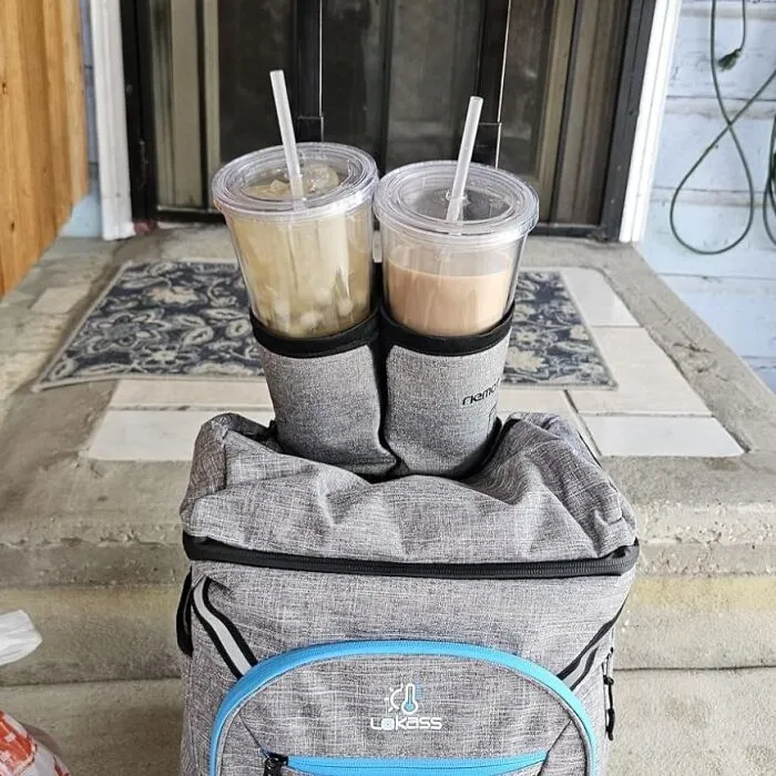 Juggling Your Iced Coffee, Your Phone, And Your Boarding Pass Through The Airport Is An Olympic Sport You Can Officially Retire From With A <a Style="Display:inline;" Href="Https://Www.amazon.com/Riemot-Luggage-Travel-Holder-Drink/Dp/B07txccqgp?ie=utf8&th=1&linkcode=ll1&tag=bpkangaroo-20&linkid=f1271ddd3f8c12107771b85a441e1b6c&language=en_us&ref_=as_li_ss_tl" Target="_blank">    <span Style="Font: Inherit; Color: #d74b1f;"> Suitcase Drink Holder</Span>