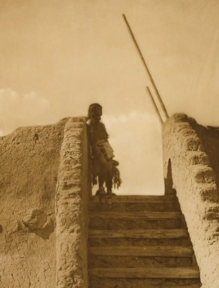 The Kiva Stairs--San Ildefonso