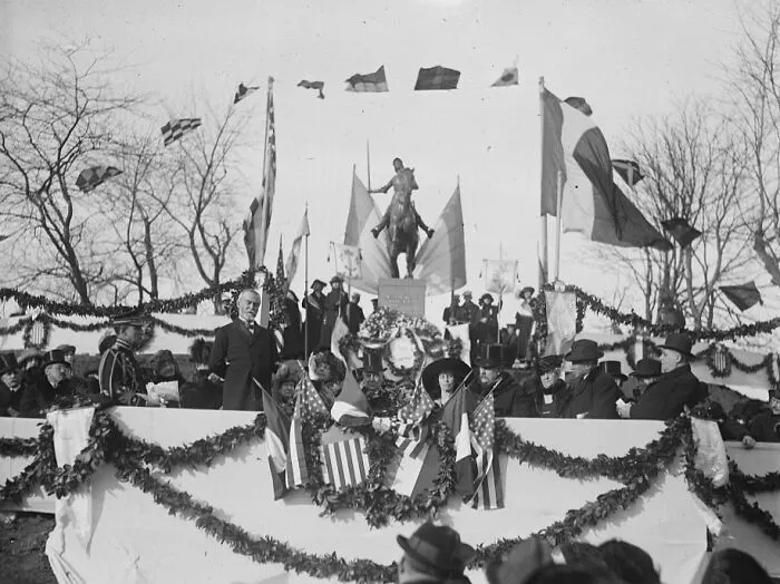 Ceremony At Jeanne D'arc Memorial, Meridian Hill Park, 1922
