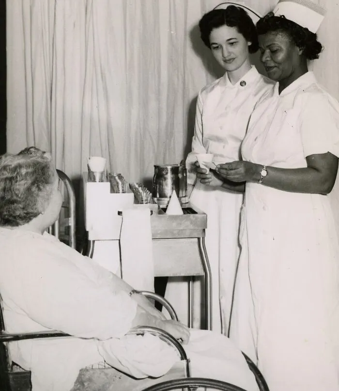 Instructor, Practical Nurse Student And Patient