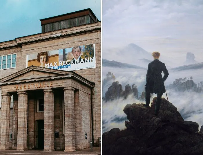 "Wanderer Above The Sea Of Fog" By Caspar David Friedrich, Located At Thehamburger Kunsthalle, Hamburg, Germany